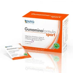 Guna Gunaminoformula Sport - Integratore alimentare per l'attività sportiva intensa, 24 bustine