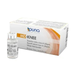 Guna Md-Knee - Dispositivo medico iniettabile a base di collagene per la mobilità del ginocchio, 5 flaconcini da 2 ml