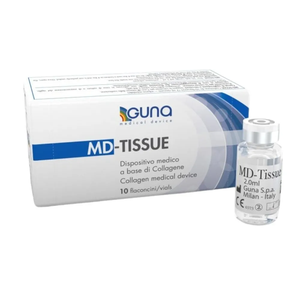 Guna Md-Tissue - Dispositivo medico al collagene per la funzionalità articolare, 10 fiale da 2 ml