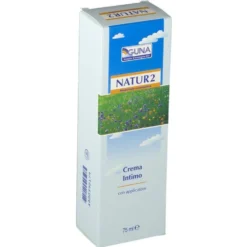 Guna Natur 2 - Crema intima omeopatica lenitiva contro la secchezza, 75 ml con applicatore