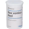 Guna Nux Vomica-Heel - Medicinale omeopatico per l'acidità e i disturbi digestivi, 50 compresse