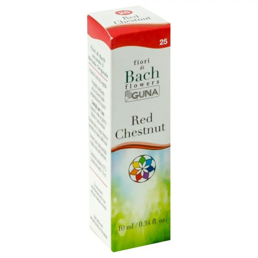 Guna Red Chestnut - Essenza di Fiori di Bach in gocce per l'altruismo e l'ottimismo, 10 ml