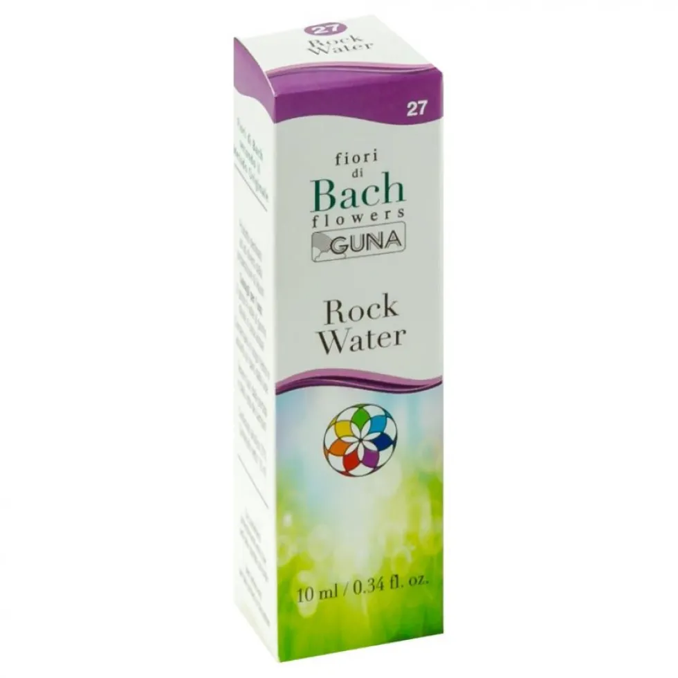 Guna Rock Water - Essenza di fiori di Bach in gocce per la disciplina e la duttilità, 10 ml