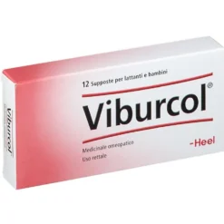 Guna Viburcol - Medicinale omeopatico per la febbre e l'agitazione dei bambini, 12 supposte