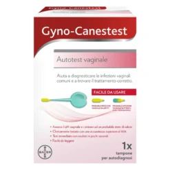 Gyno-Canesten Gyno-Canestest - Autotest vaginale per la diagnosi delle infezioni, 1 tampone