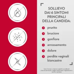 Gynocanesten per Candida Prurito Bruciore Intimo Perdite Infezioni Vaginali, 12 Compresse Vaginali