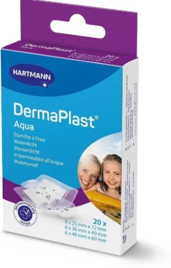 Hartmann DermaPlast Aqua Cerotti Impermeabili 3 Formati, 20 cerotti