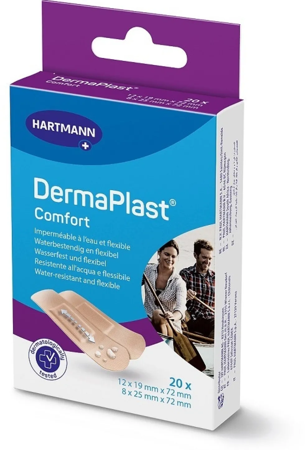 Hartmann DermaPlast Comfort Cerotti in Tessuto Elastico 2 Formati, 20 cerotti