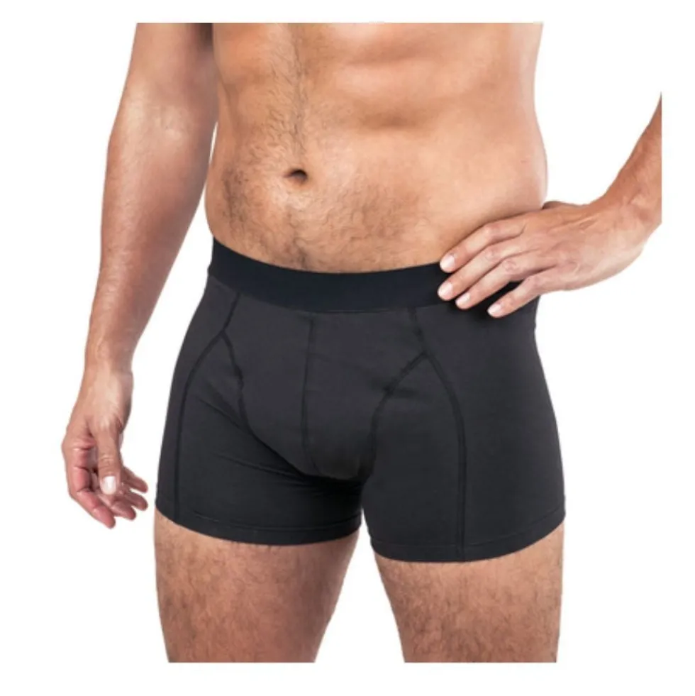 Hartmann MoliCare Men - Boxer assorbente rilavabile per l'incontinenza leggera, taglia L e 5 inserti