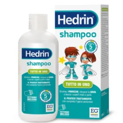Hedrin Shampoo Tutto in Uno - Shampoo per eliminare i pidocchi e le uova, 200 ml con pettinino