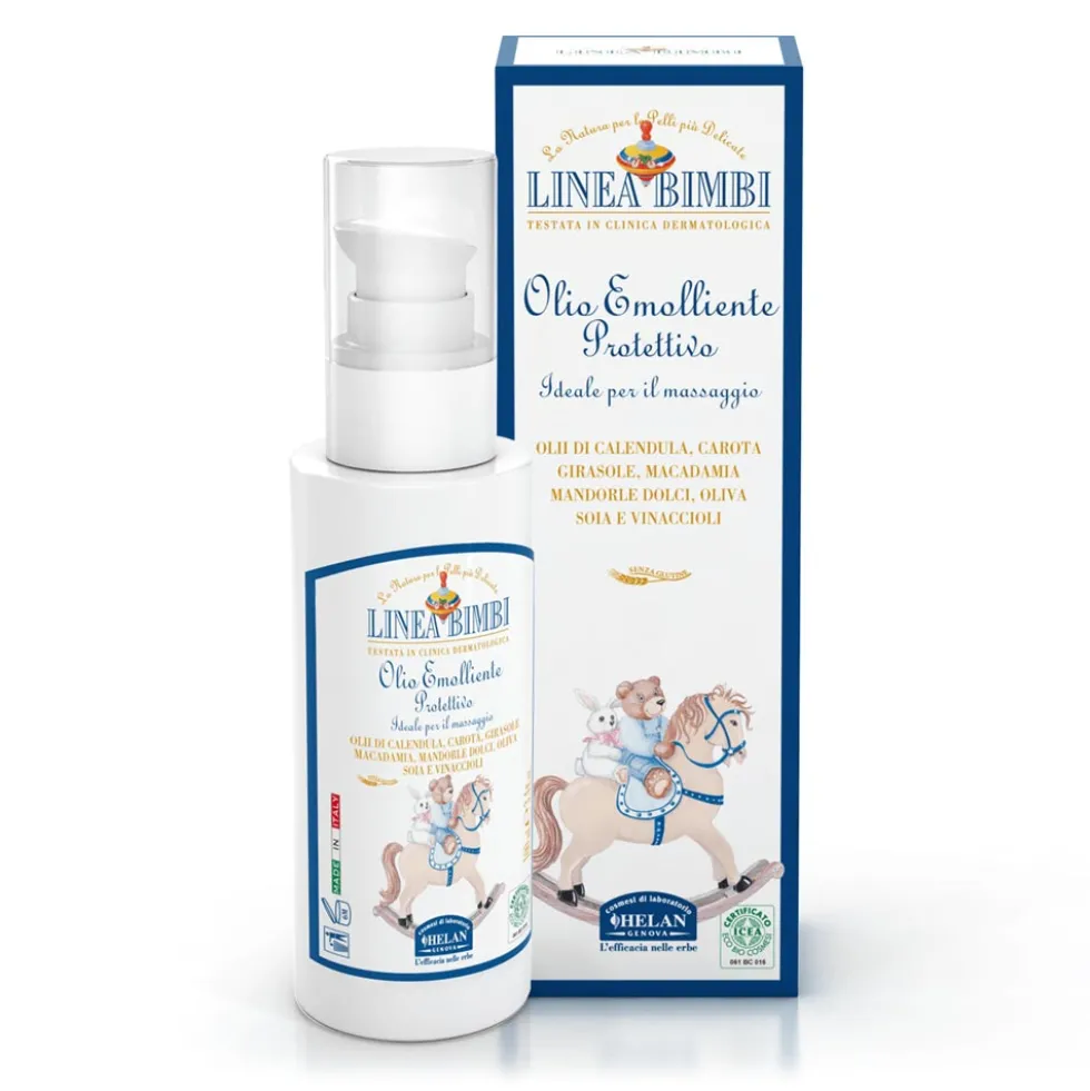Helan Bimbi - Olio Emolliente e Protettivo ideale per il massaggio, 100ml