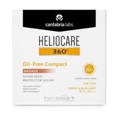 Heliocare 360° Oil Free Compact SPF50+ Protezione Solare Viso Colorata Bronze, 10g