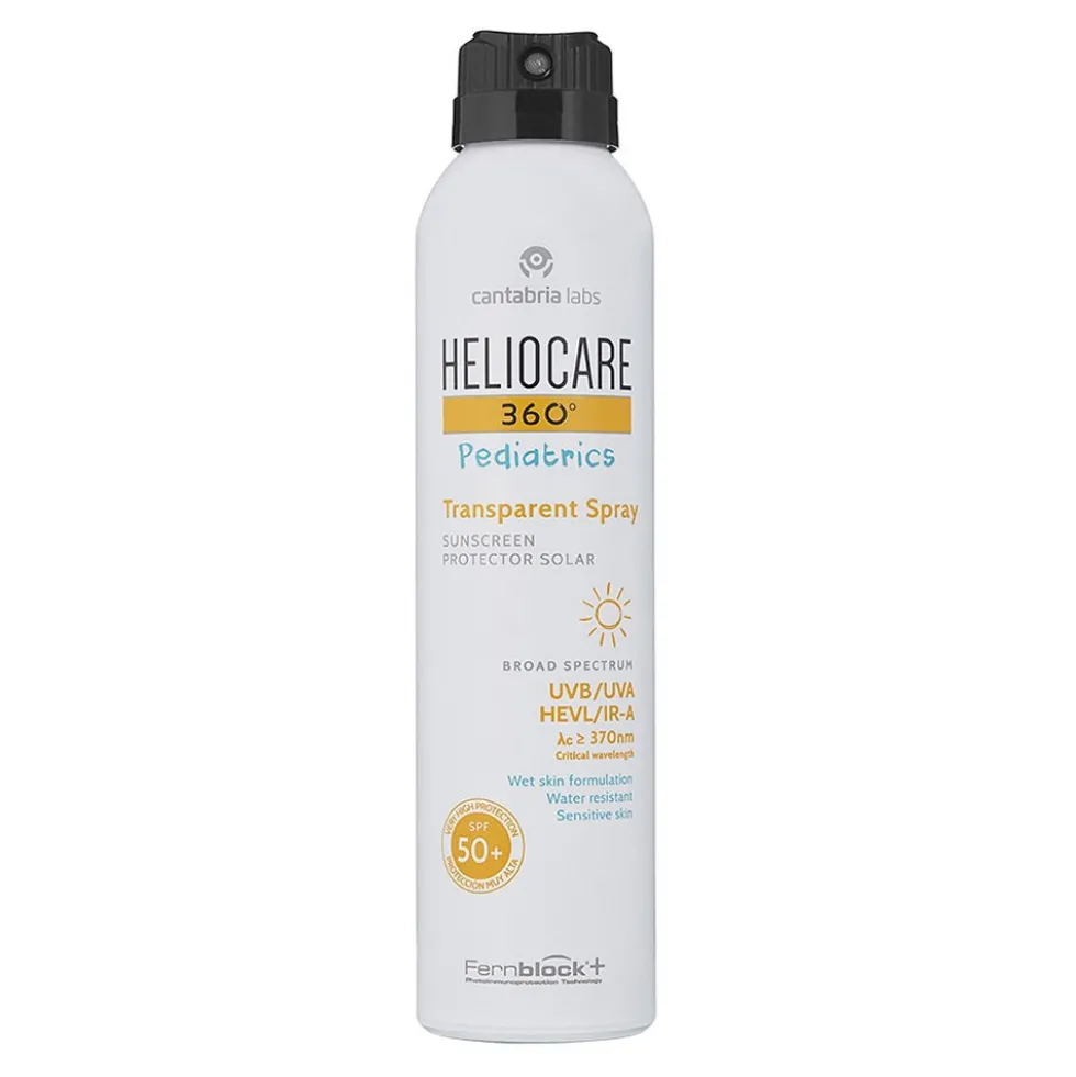 Heliocare 360° Pediatrics Transparent Spray SPF50+ Solare Corpo Bambini, 200ml