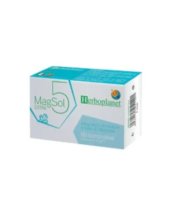 Herboplanet Magsol 5 Plus - Integratore di magnesio e betacarotene per la stanchezza, 60 compresse