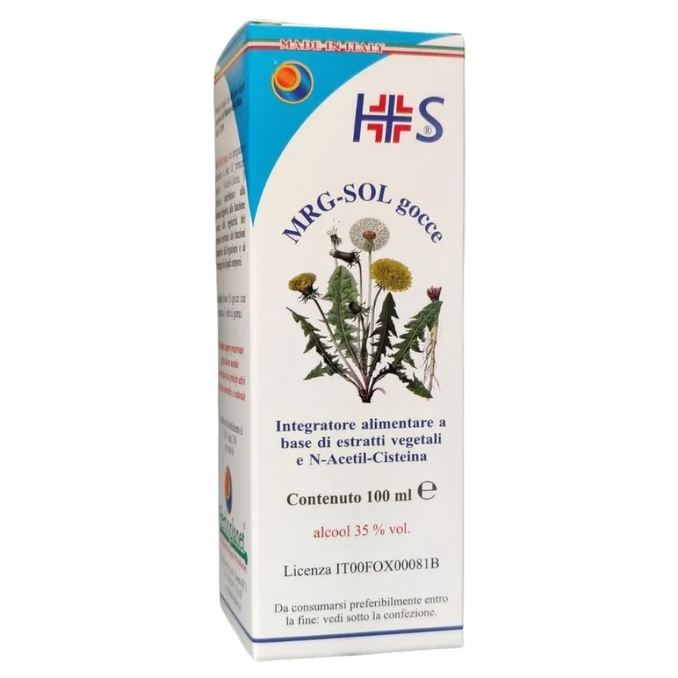 Herboplanet Mrg-sol - Integratore in gocce per la funzione digestiva epatica e depurativa, 100 ml