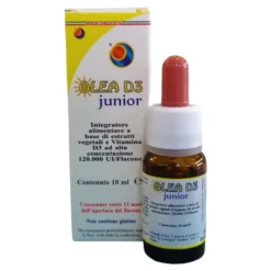 Herboplanet Olea D3 Junior - Integratore in gocce per il sistema immunitario dei bambini, 10 ml