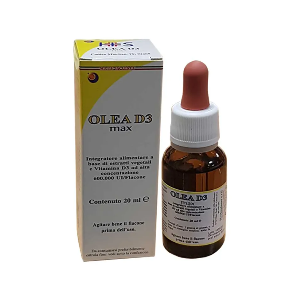Herboplanet Olea D3 Max Integratore Alimentare, 20ml