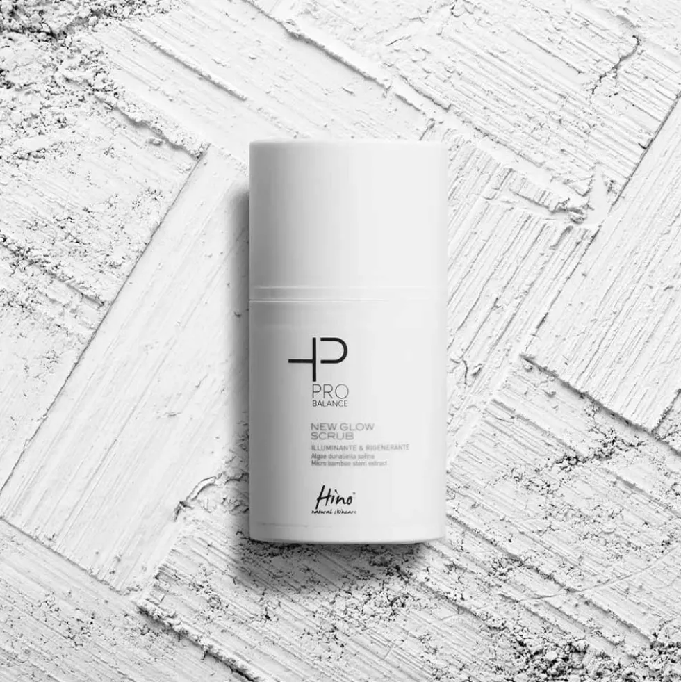 Hino Pro Balance New Glow Scrub - Esfoliante per viso e décolleté illuminante e rigenerante, 50 ml