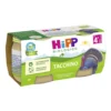 HiPP Biologico Omogeneizzato di Tacchino dai 4+ Mesi, 2 x 80g
