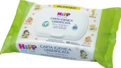 HiPP Carta igienica umidificata gettabile nel wc, 50 salviettine biodegradabili