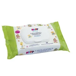 HiPP Carta igienica umidificata gettabile nel wc, 50 salviettine biodegradabili