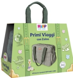 HiPP Cofanetto Primi Viaggi con Zaino per l'igiene e la cura della pelle sensibile, 4 prodotti