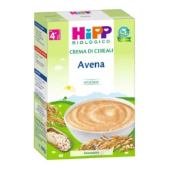 HiPP Crema di cereali all'avena - Crema istantanea biologica per lo svezzamento dal 4° mese, 200 g