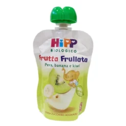 HiPP Frutta Frullata Pera Banana e Kiwi dal 6° mese, 90 g