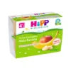 HiPP Frutta grattugiata biologica mela e banana - Merenda di frutta dai 4 mesi, 4 vasetti da 100 g