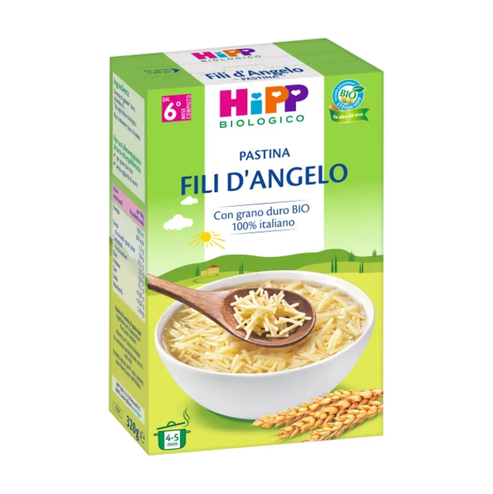 HiPP Pastina Fili d'Angelo dal 6 Mese, 320g