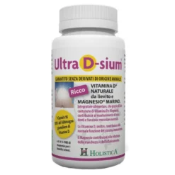 Holistica Ultra D-sium - Integratore per le ossa e la funzionalità muscolare, 60 capsule