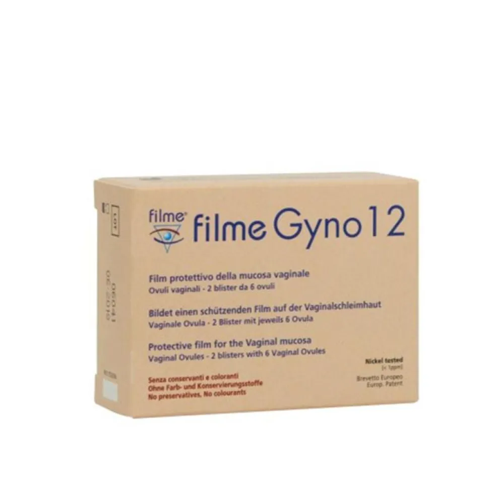 Hulka Filme Gyno - V12 Film Protettivo Della Mucosa Vaginale, 12 Ovuli