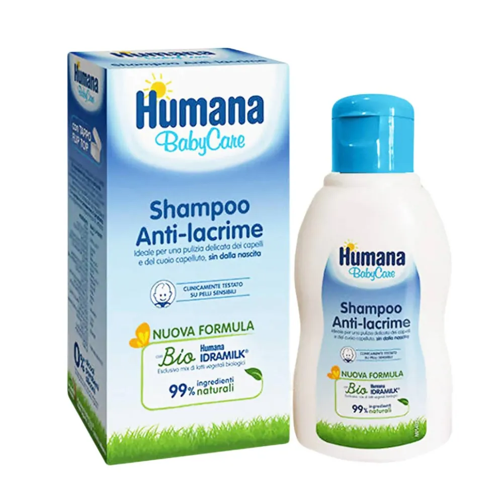 Humana BabyCare shampoo anti-lacrime - Shampoo per la pulizia delicata dei capelli, 200 ml