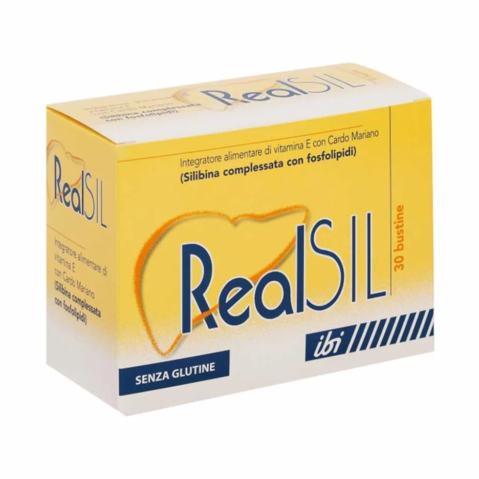 IBI Lorenzini RealSil Integratore di Vitamine E e Cardo Mariano, 30 Bustine