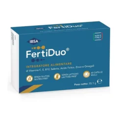 IBSA Fertiduo Integratore Alimentare Benessere Riproduttivo, 60 Capsule