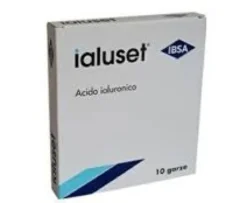 IBSA Ialuset Garza Medicata per il Trattamento di Ferite 10x10cm, 10 garze