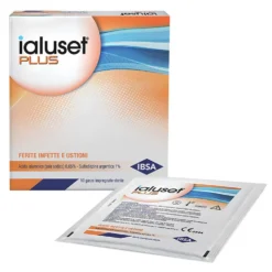 Ibsa Ialuset Plus Garza Per Ferite Infette E Ustioni 10 x 10 cm 10 Pezzi