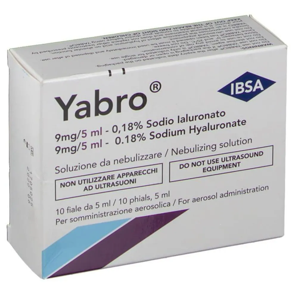 IBSA Yabro Sodio Ialuronato 0,18% Soluzione Da Nebulizzare 10 Fiale