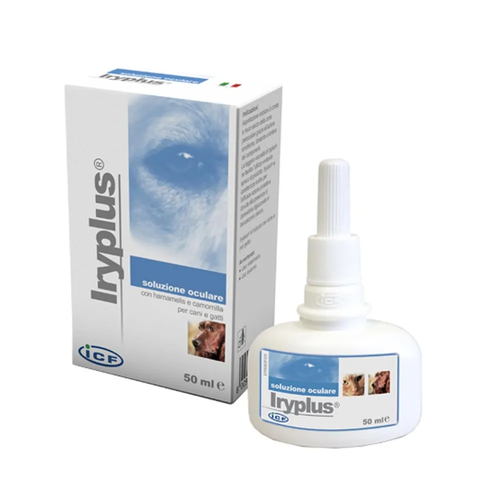 ICF Iryplus Soluzione Oculaper per Cani e Gatti, 50ml
