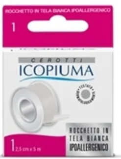 Icopiuma Cerotto In Rocchetto Seta Bianco 2,5 cmx 5 m