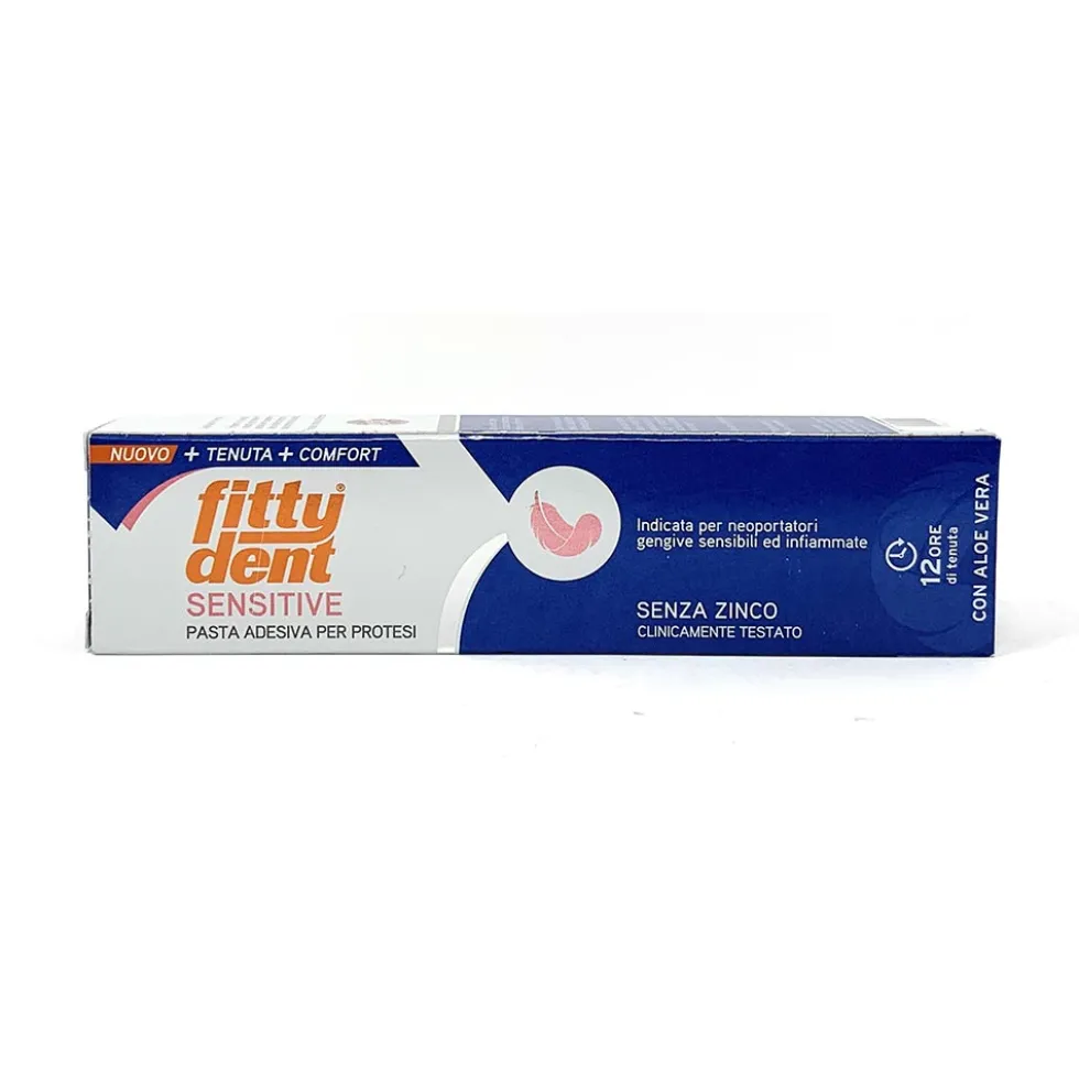 Ideco Fittydent Sensitive - Ultra 3 Pasta Adesiva Per Protesi Dentali, 40g