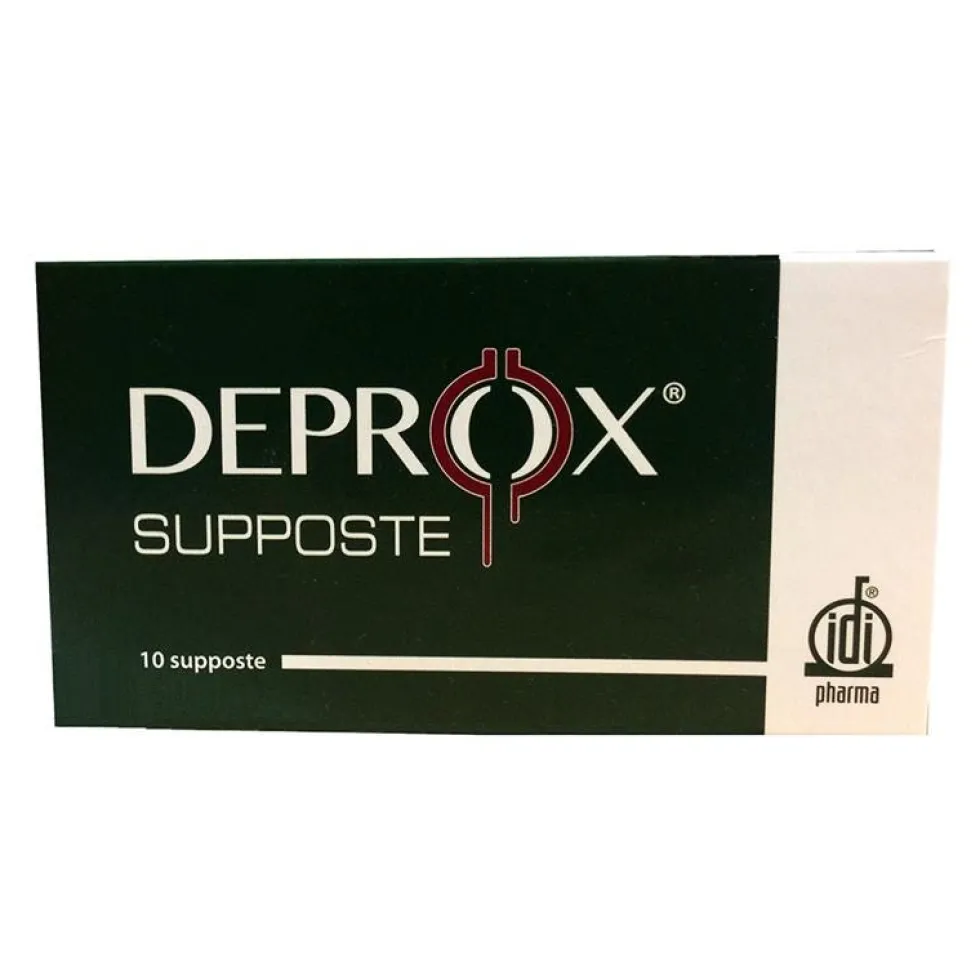 Idi Deprox - Supposte per il trattamento dei sintomi ano-rettali da prostatite, 10 supposte