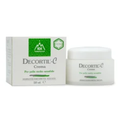 IDI Farmaceutici Decortil C Crema Idratante Viso e Corpo Pelle Sensibile, 50ml
