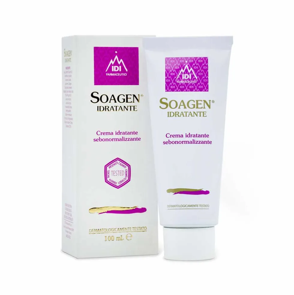 IDI Farmaceutici Soagen - Crema Idratante Viso Sebonormalizzante, 100ml