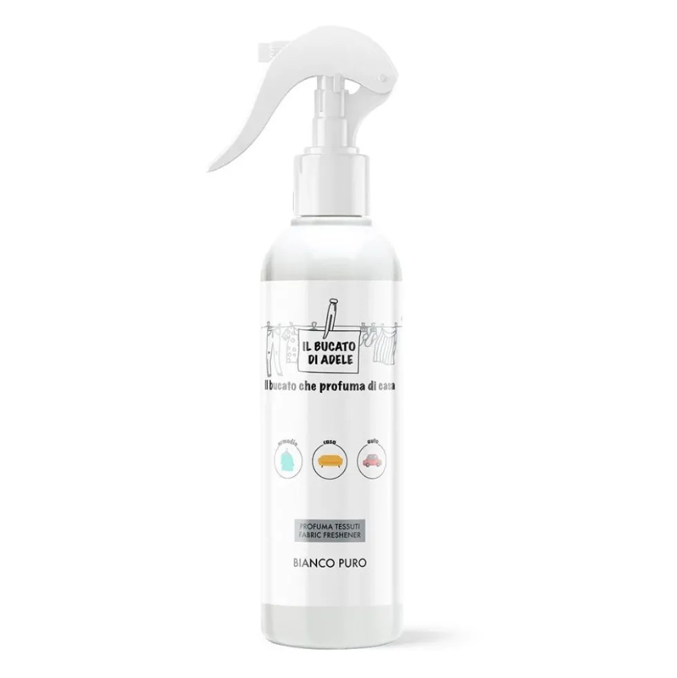 Il Bucato di Adele Bianco Puro Spray per tessuti per profumare i capi e la biancheria, 250 ml