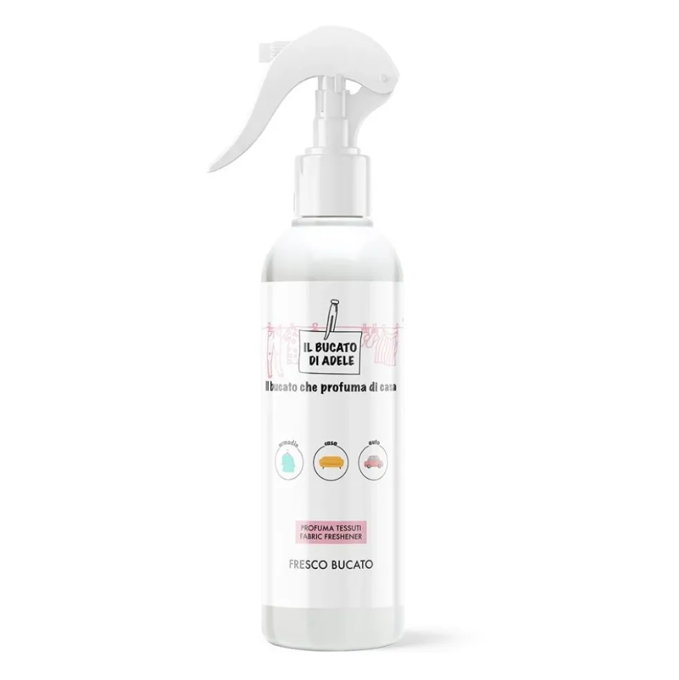 Il Bucato di Adele Fresco Bucato Spray per tessuti per profumare i capi e la biancheria, 250 ml