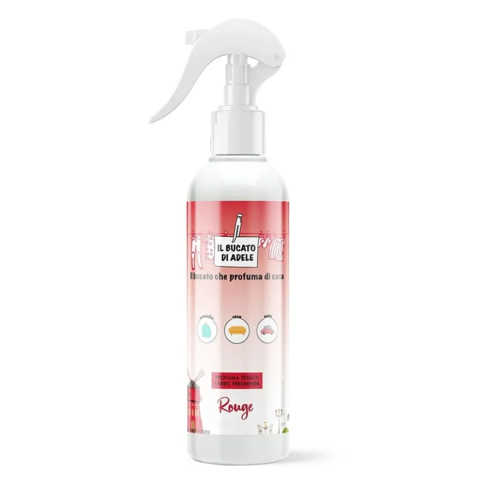 Il Bucato di Adele Rouge Spray per tessuti per profumare i capi e la biancheria, 250 ml