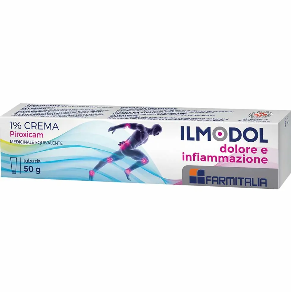 Ilmodol Dolore e Infiammazione 1% - Crema per i dolori muscolari e articolari, 50 g