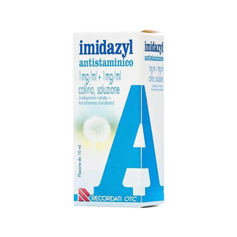 Imidazyl Antist Antistaminico 1mg/ml + 1mg/ml Collirio per Stati Allergici e Infiammatori della Congiuntiva, 10ml