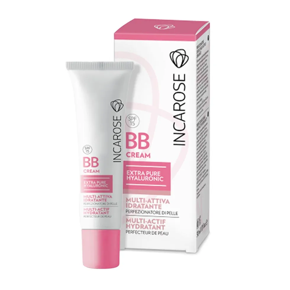 Incarose BB Cream Hyaluronic Light Crema Colorata, 30ml